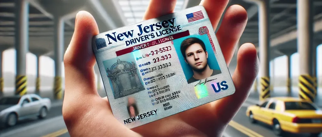 carteira de motorista em New Jersey