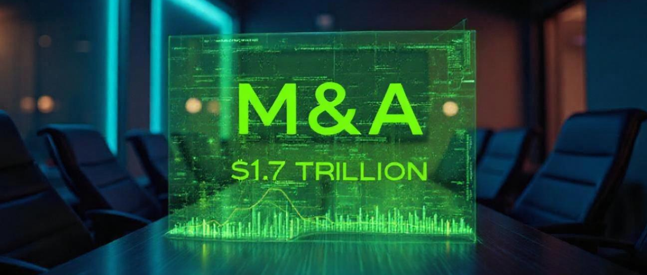 Gráfico de projeções do mercado de M&A nos EUA em 2025 com US$ 1,17 tri em transações. Compra ou Venda de negócios, com due dilegence